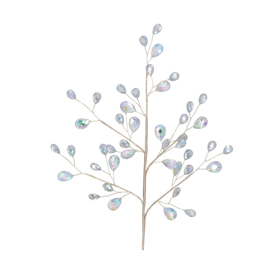 Iridescent Diamante Bead Branch (53cm)