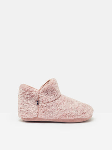 Cabin Luxe Pink Faux Fur Slipper Boots