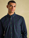 Abbott Navy Cotton Poplin Shirt