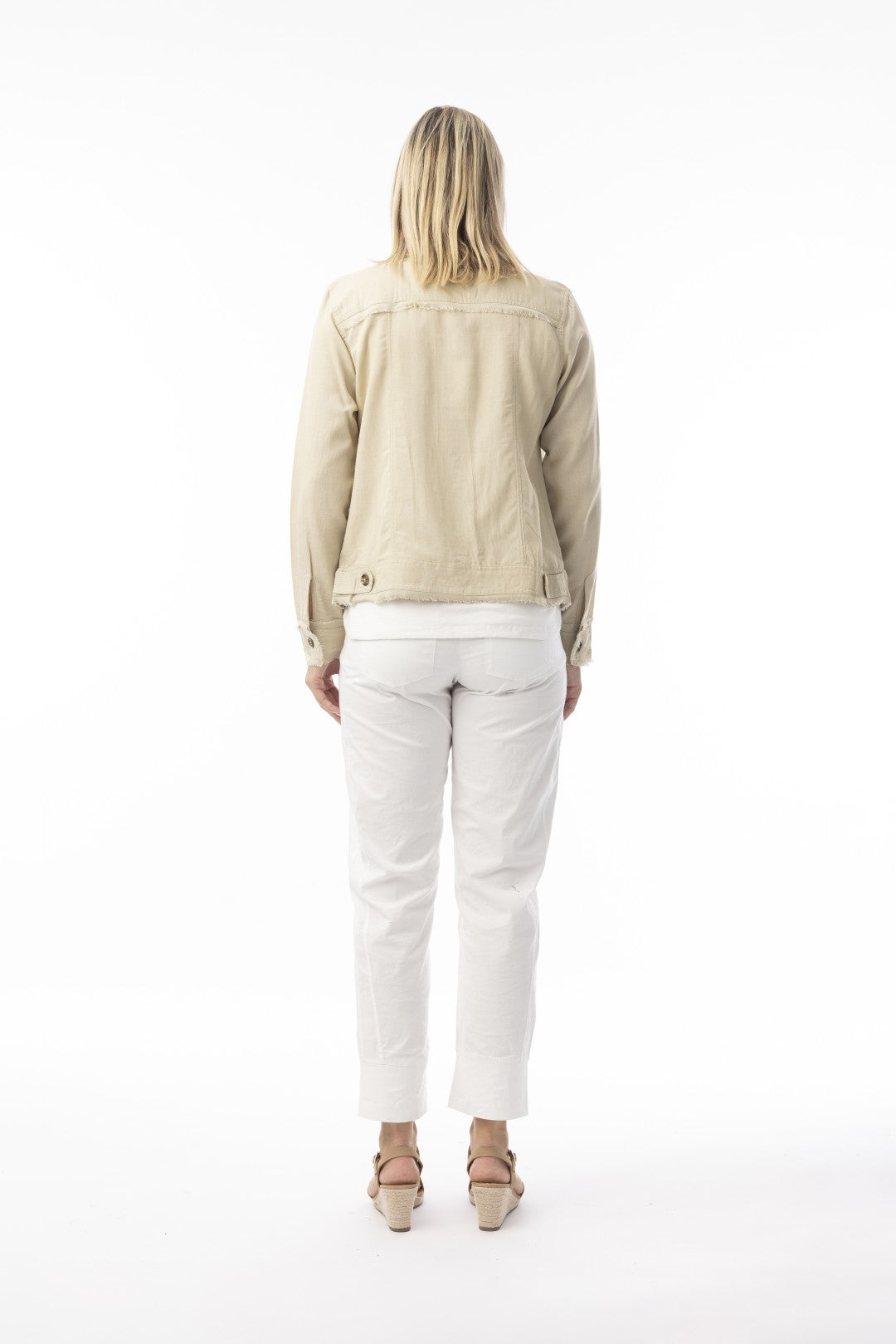 Linen Essentials Jacket Sand