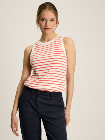 Harbour Coral Stripe Jersey Vest