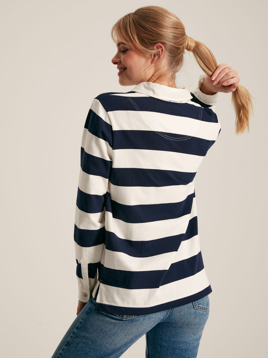 Falmouth Navy/White Cotton Rugby Shirt