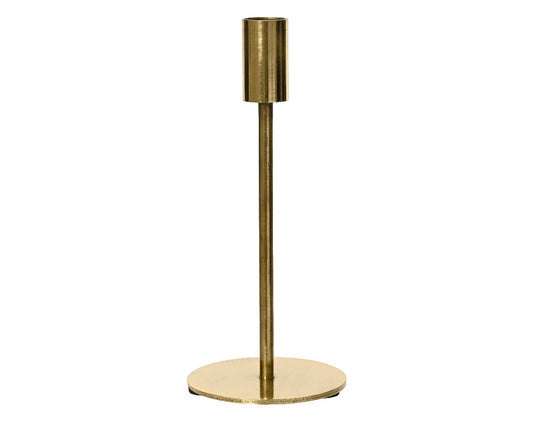 Candleholder Iron - Gold - 7x32cm