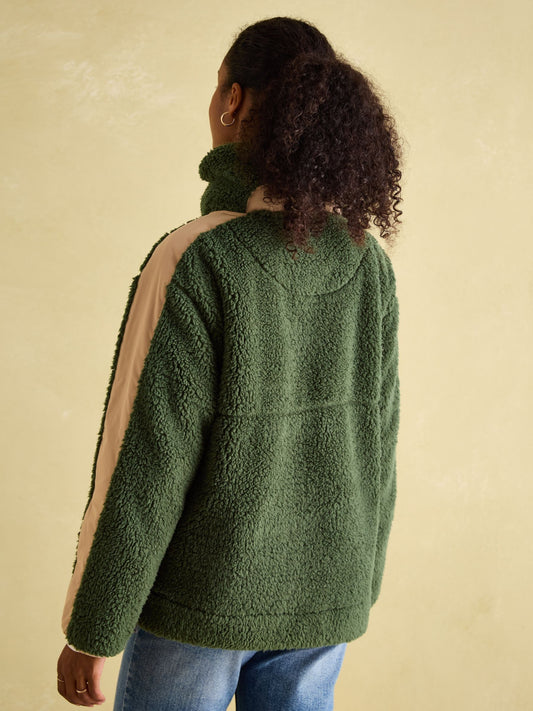 Tilly Green Quarter Zip Fleece