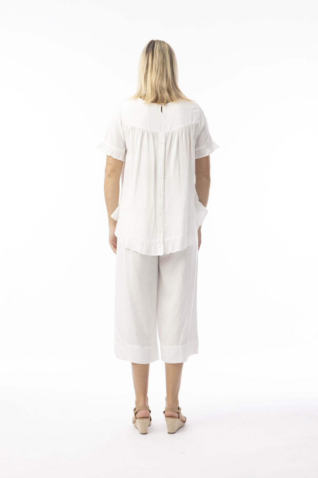 Linen Essentials Pant White