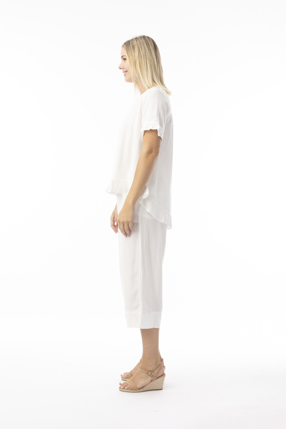 Linen Essentials Pant White
