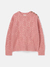 Pippa Pink Cable Knit Jumper
