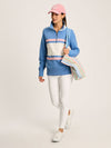 Tadley Blue/White Quarter Zip Sweatshirt