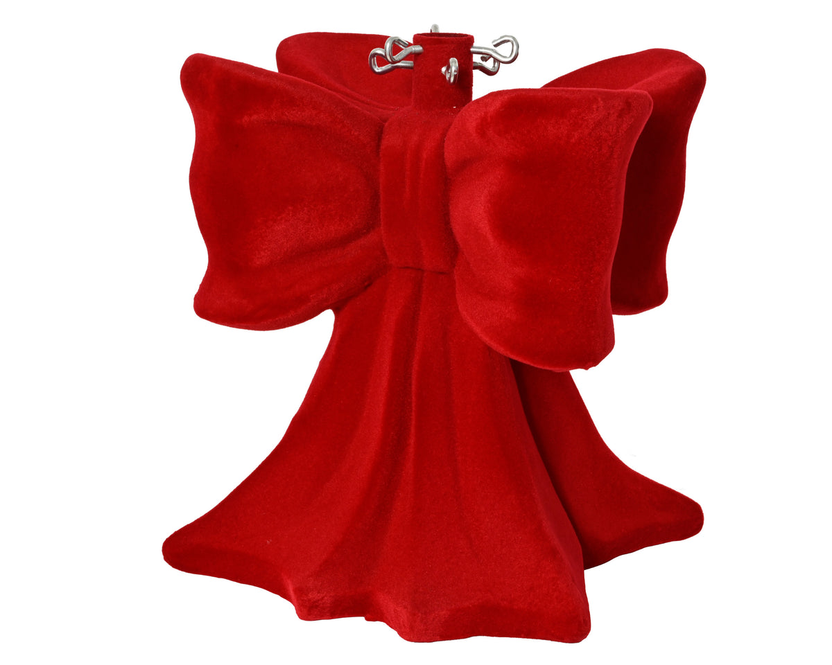 Everlands red flocked tree stand