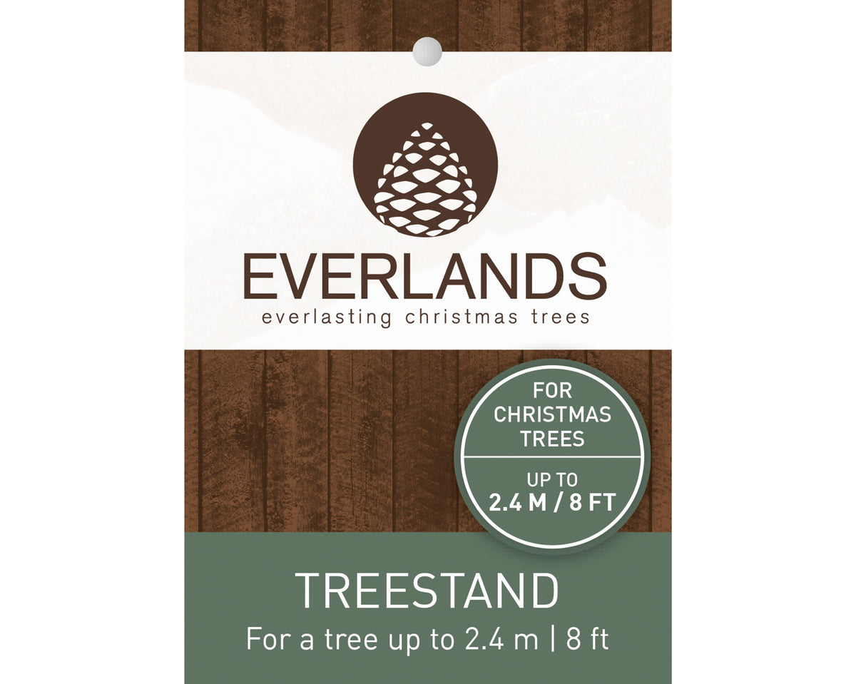 Everlands red flocked tree stand