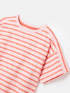 Betty Pink Striped Short Sleeve T-Shirt