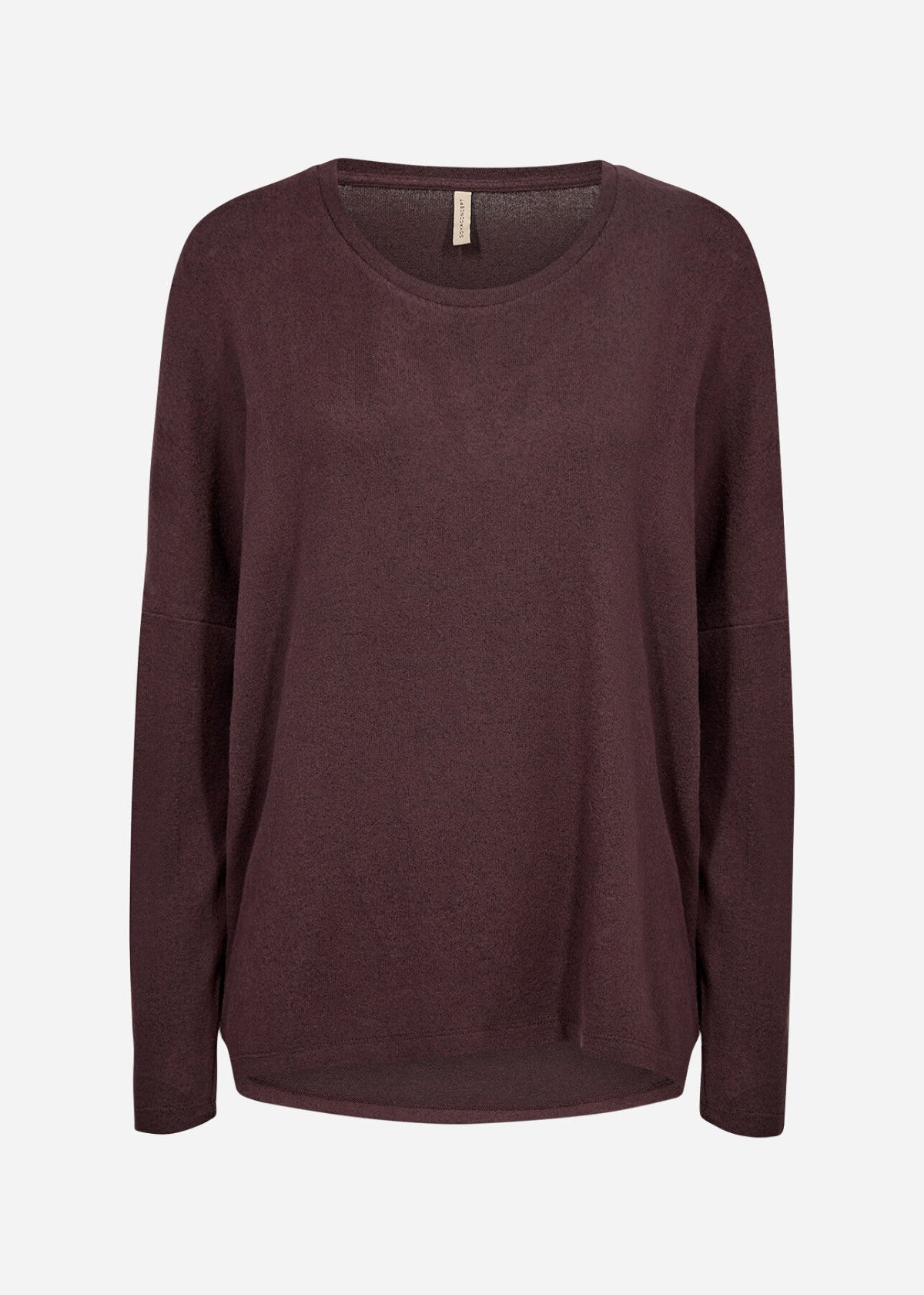 SC-BIARA 1 Blouse Chocolate Plum Melange