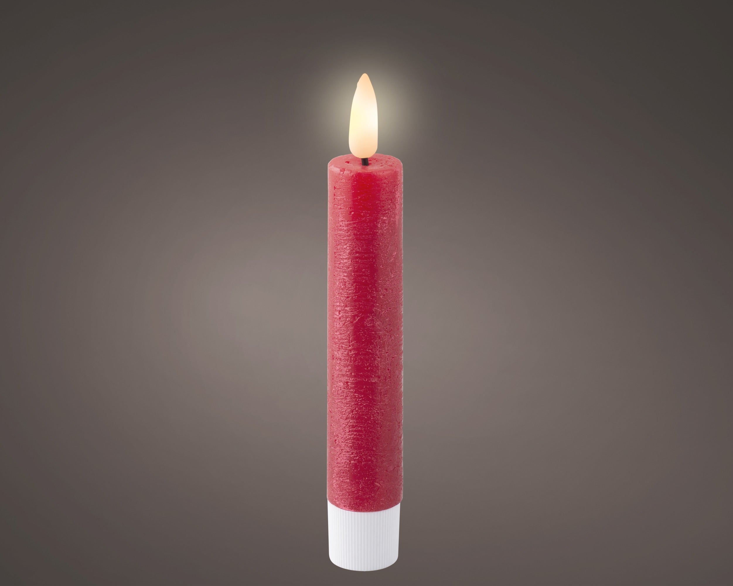 Lumineo LED Wick Dinner Candle - Red (14.5 cm)