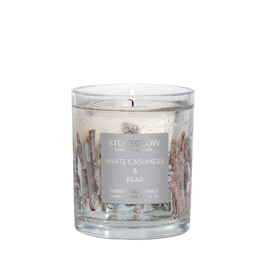 Seasonal Collection - White Cashmere & Pear - Natural Wax Scented Candle - Gel Tumbler