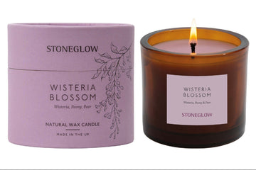 The Walled Garden - Wisteria Blossom - Wisteria | peony | pear - Scented Natural Wax Candle Tumbler (79 x 89mm)