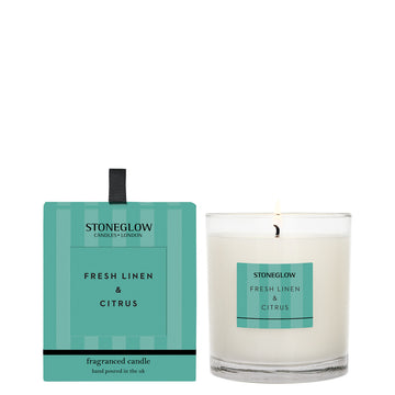 Modern Classics - Fresh Linen & Citrus - Scented Candle - Boxed Tumbler (90 x 80mm)