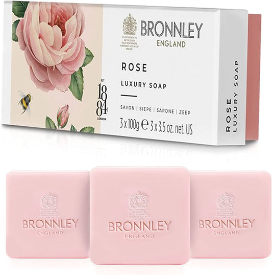 Bronnley Rose Soap - Boxed 3 x 100g