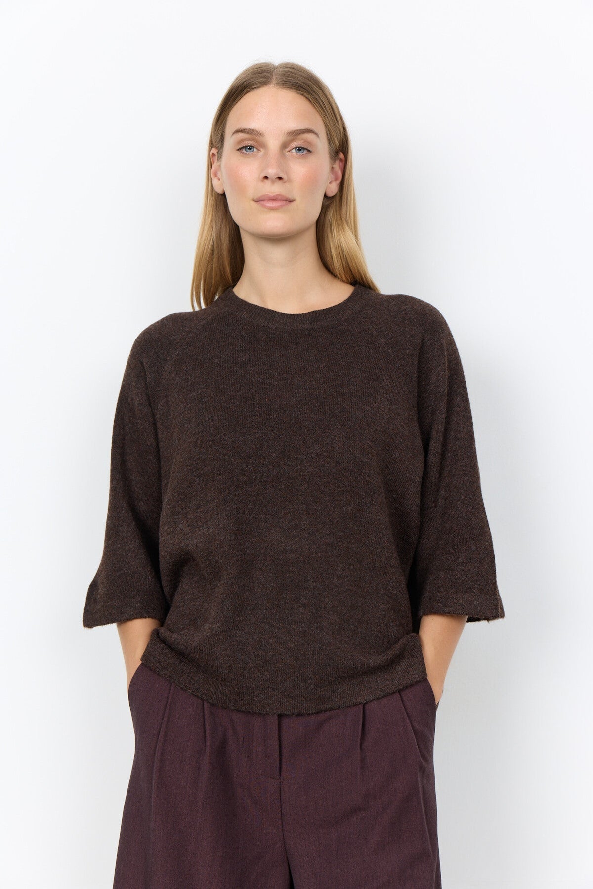 SC-ORLEAN 1 Pullover Dark plum