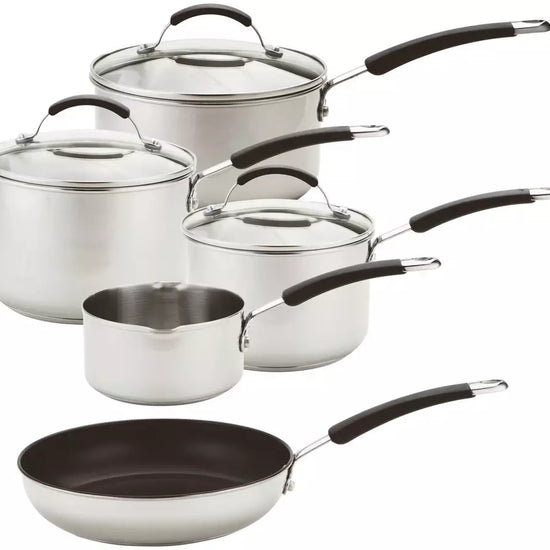 Meyer 5 Piece Stainless Steel Induction Pan Set - RUTHERFORD & Co