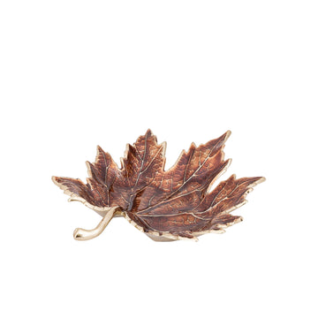 Plumie Bronze Cast Aluminium Maple Leaf Bowl – Small