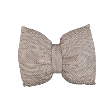 Lynetta Beige Bow Cushion