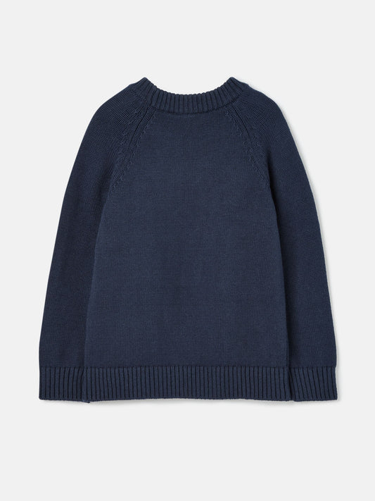 Navy Dinosaur Knitted Jumper