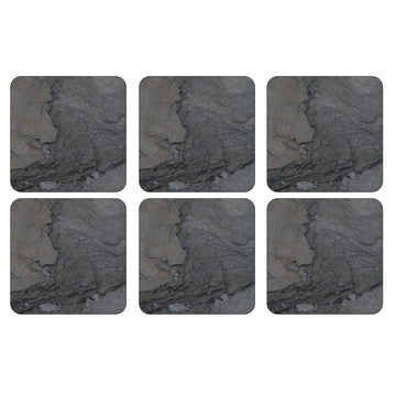 Midnight Slate Set of 6 Coasters