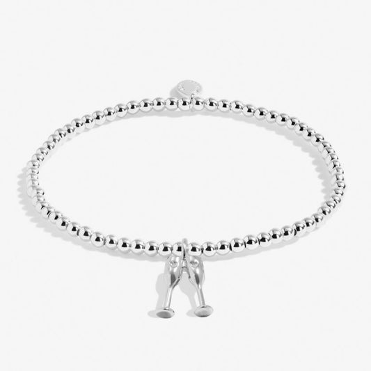 Christmas A Little 'Christmas Cheers' Bracelet In Silver Plating