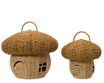 Everlands Mushroom Paper Rope Storage Basket
