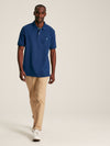 Woody Blue Cotton Polo Shirt