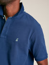 Woody Blue Cotton Polo Shirt