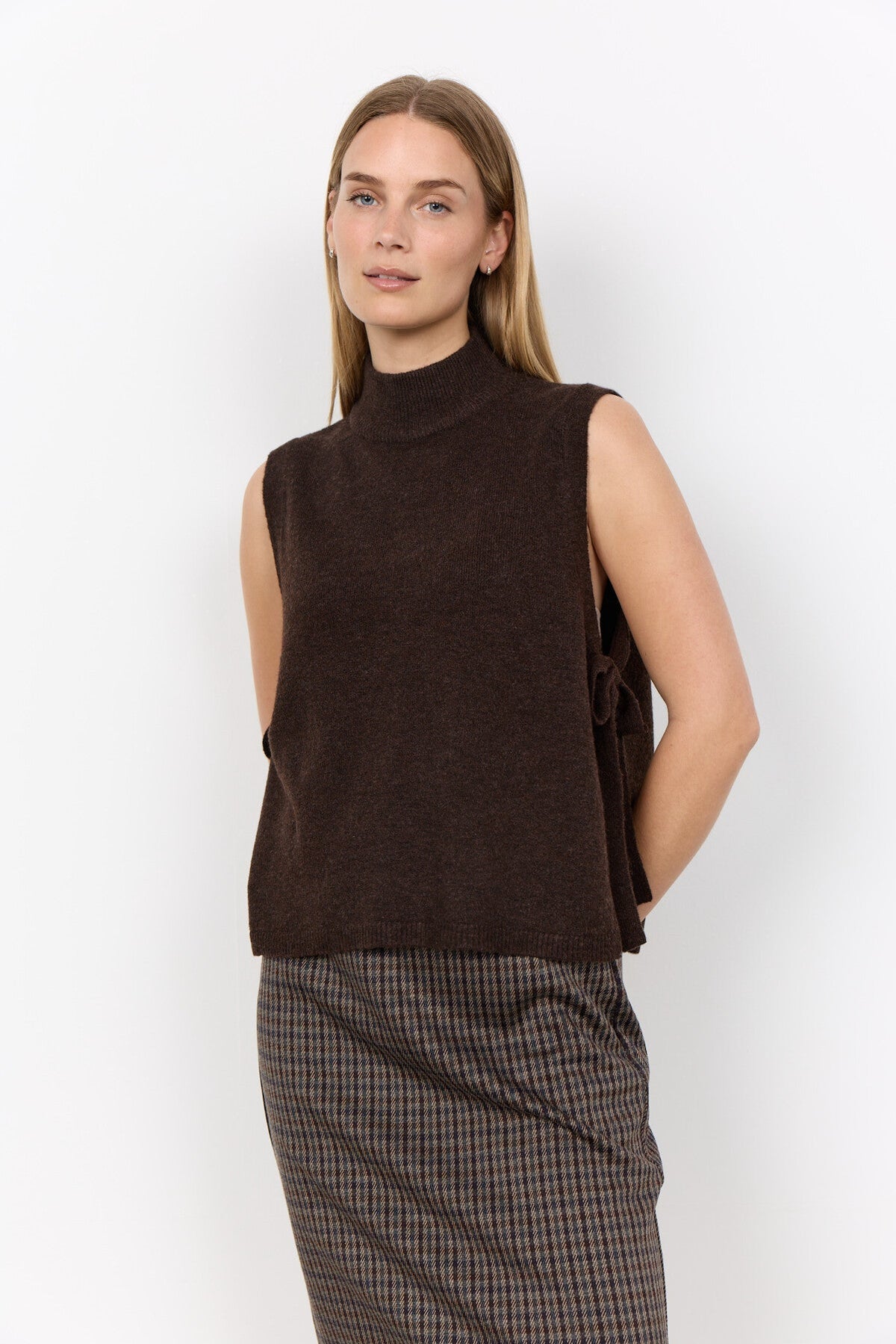 SC-ORLEAN 16 Waistcoat Dark plum