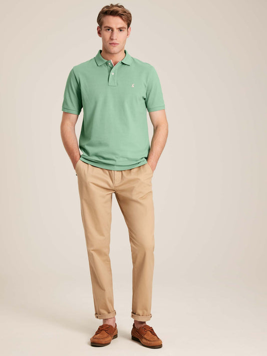 Woody Green Cotton Polo Shirt