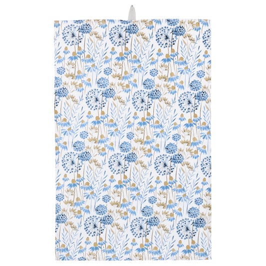 Blue Meadow Cotton Tea Towel