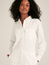 Ecru White Long Sleeve Boilersuit