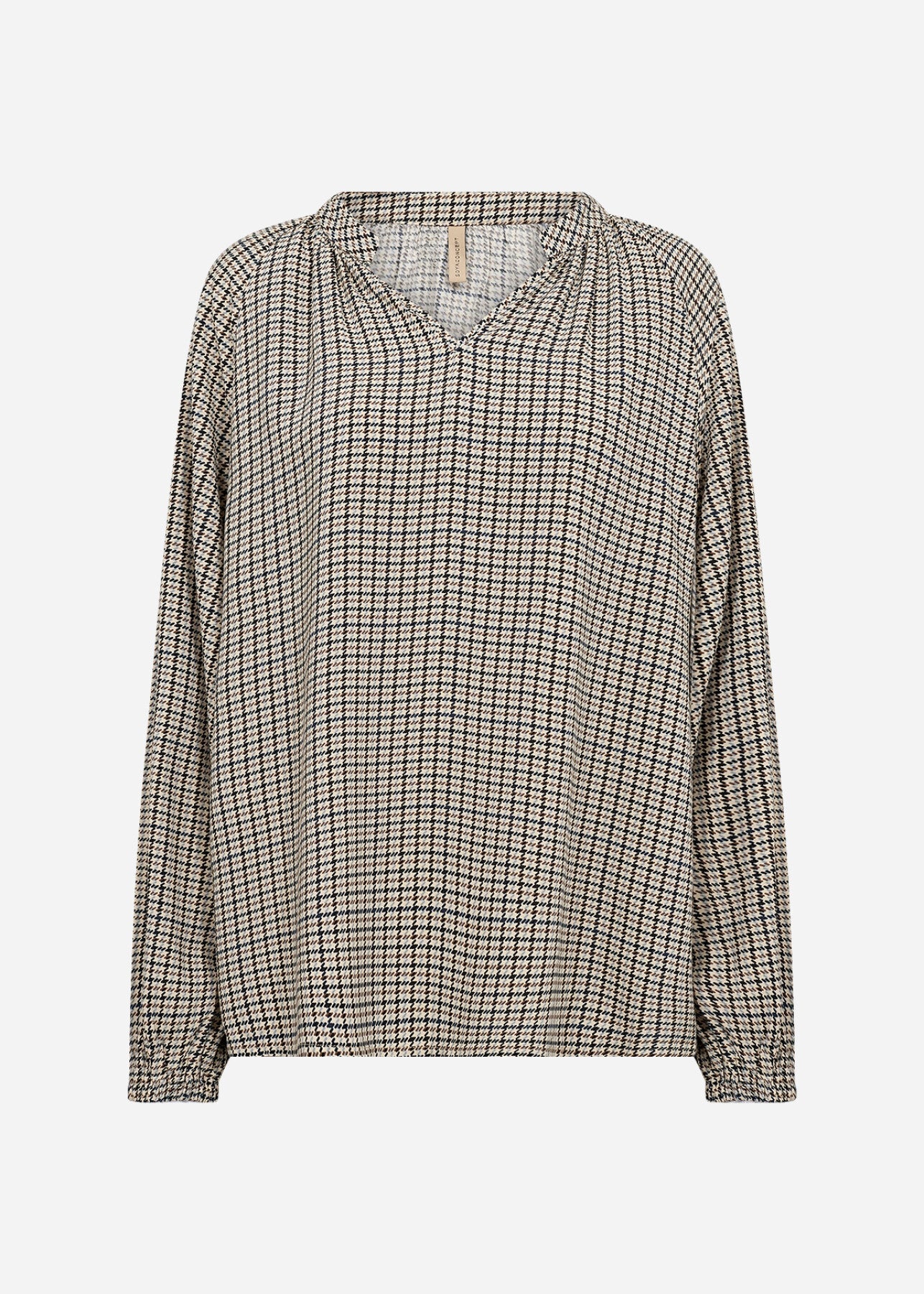 SC-HALIA 1 AOP Blouse Dusty blue