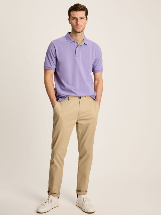 Woody Purple Cotton Polo Shirt