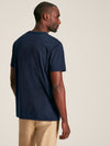 Denton Navy Plain Jersey Crew Neck T-Shirt