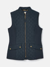 Minx Navy Showerproof Diamond Quilted Gilet