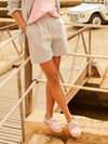 Belmont Navy & White Seersucker Striped Shorts