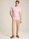 Denton Pink Plain Jersey Crew Neck T-Shirt