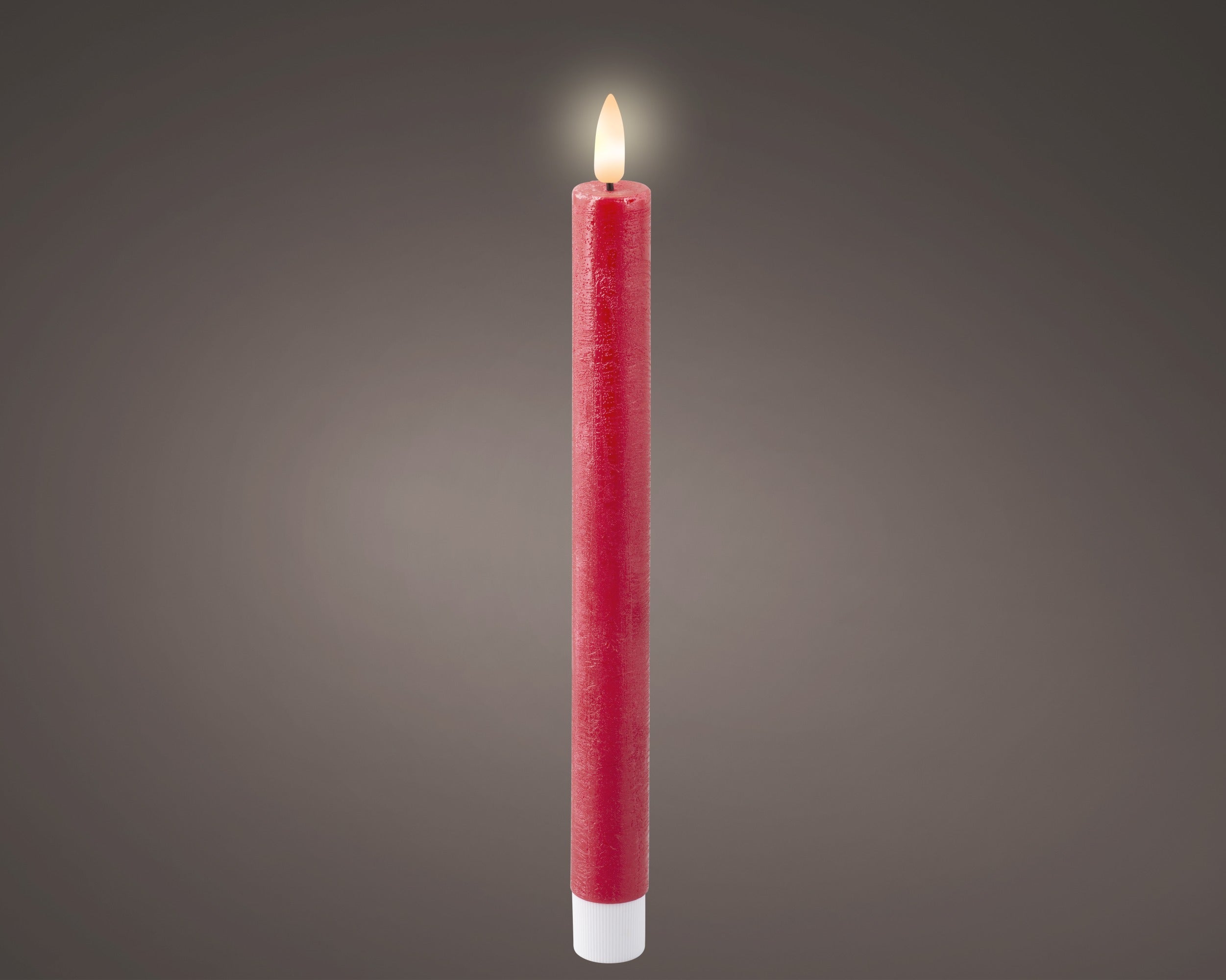 Lumineo LED Wick Dinner - Candle Red (24.5 cm)