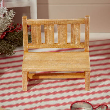 DECORATIVE STYLING BENCH NATURAL WOOD