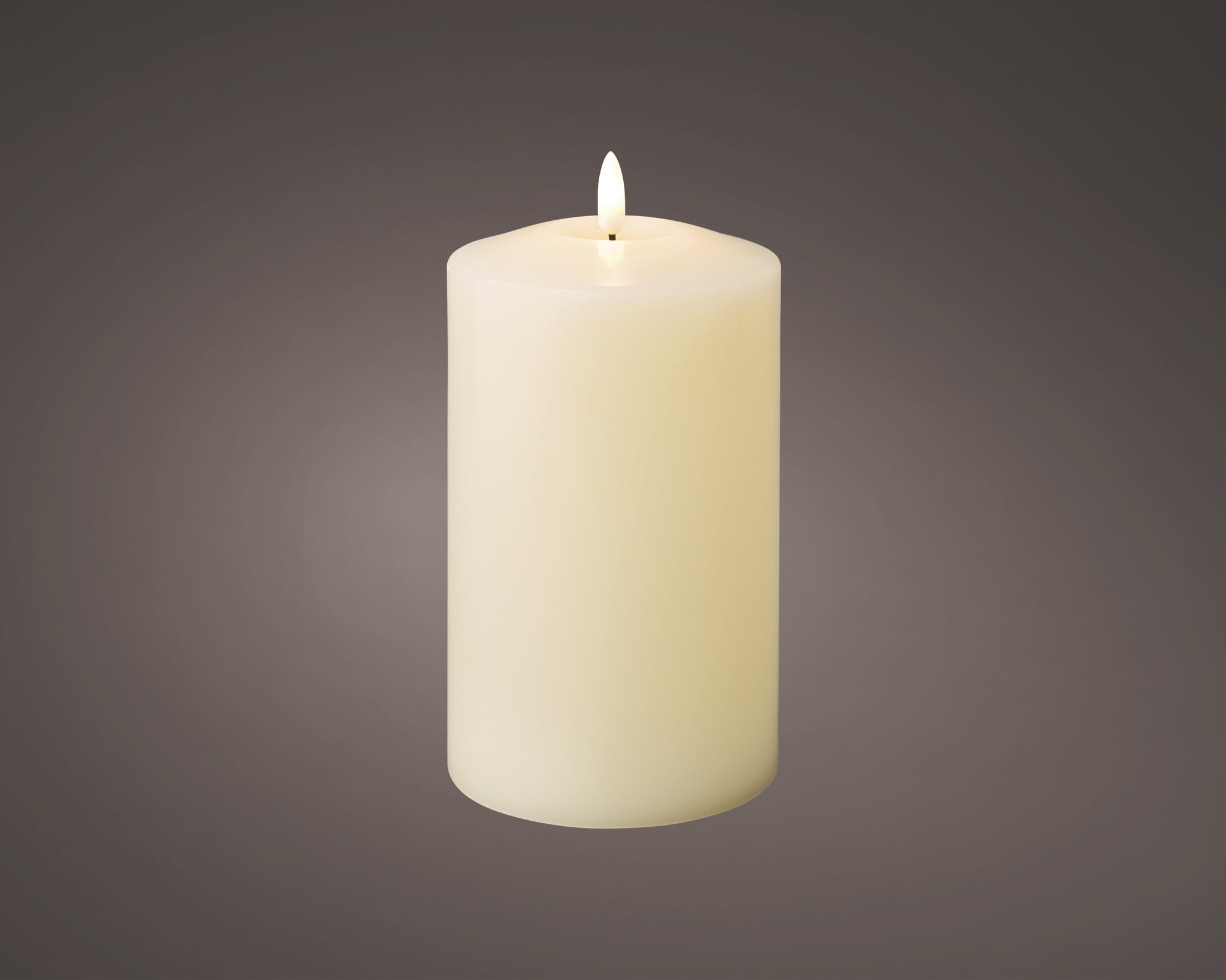 LED Wick Church Candle - Beige (19 cm)