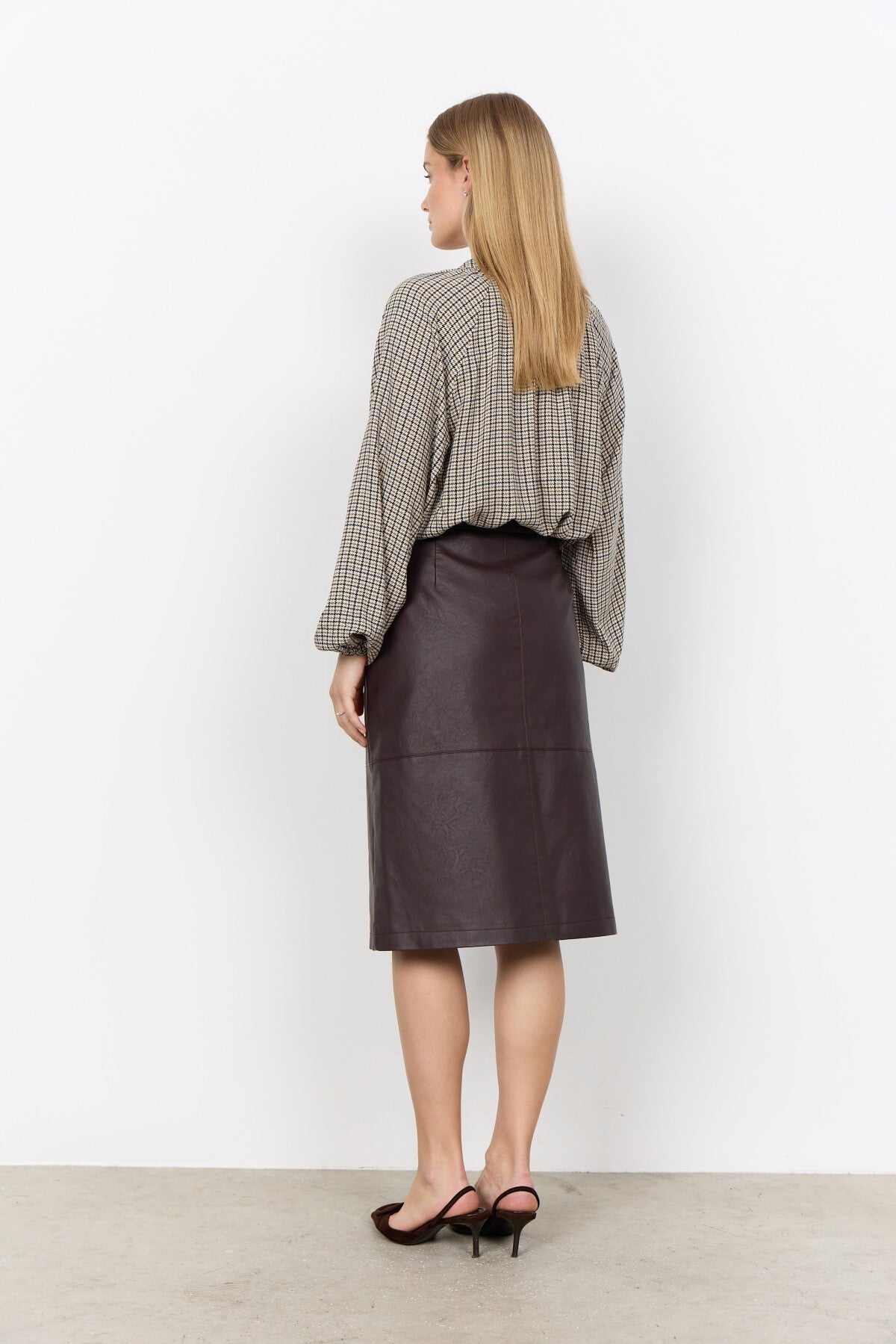 SC-HALIA 1 AOP Blouse Dusty blue
