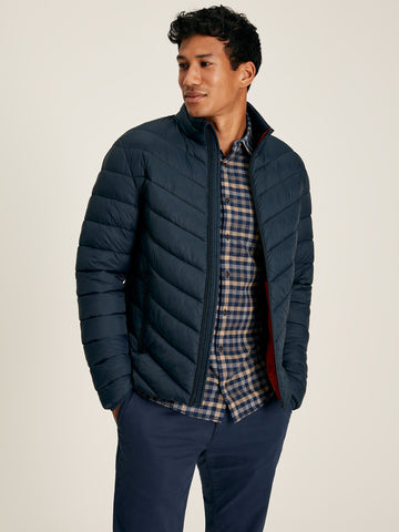 Garrett Navy Showerproof Padded Jacket