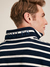 Alistair Navy/White Quarter Zip Cotton Sweatshirt