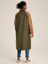 Kennington Brown/Khaki Dry Wax Waterproof Longline Coat