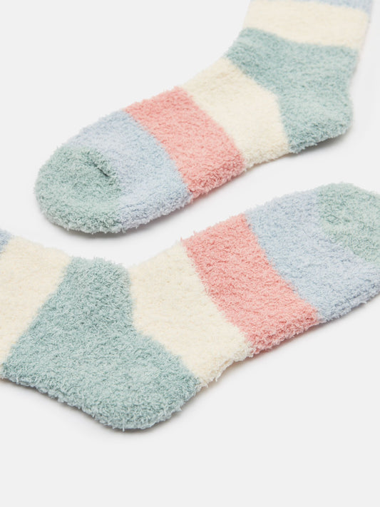 Women's Fluffy Multi Bright Socks