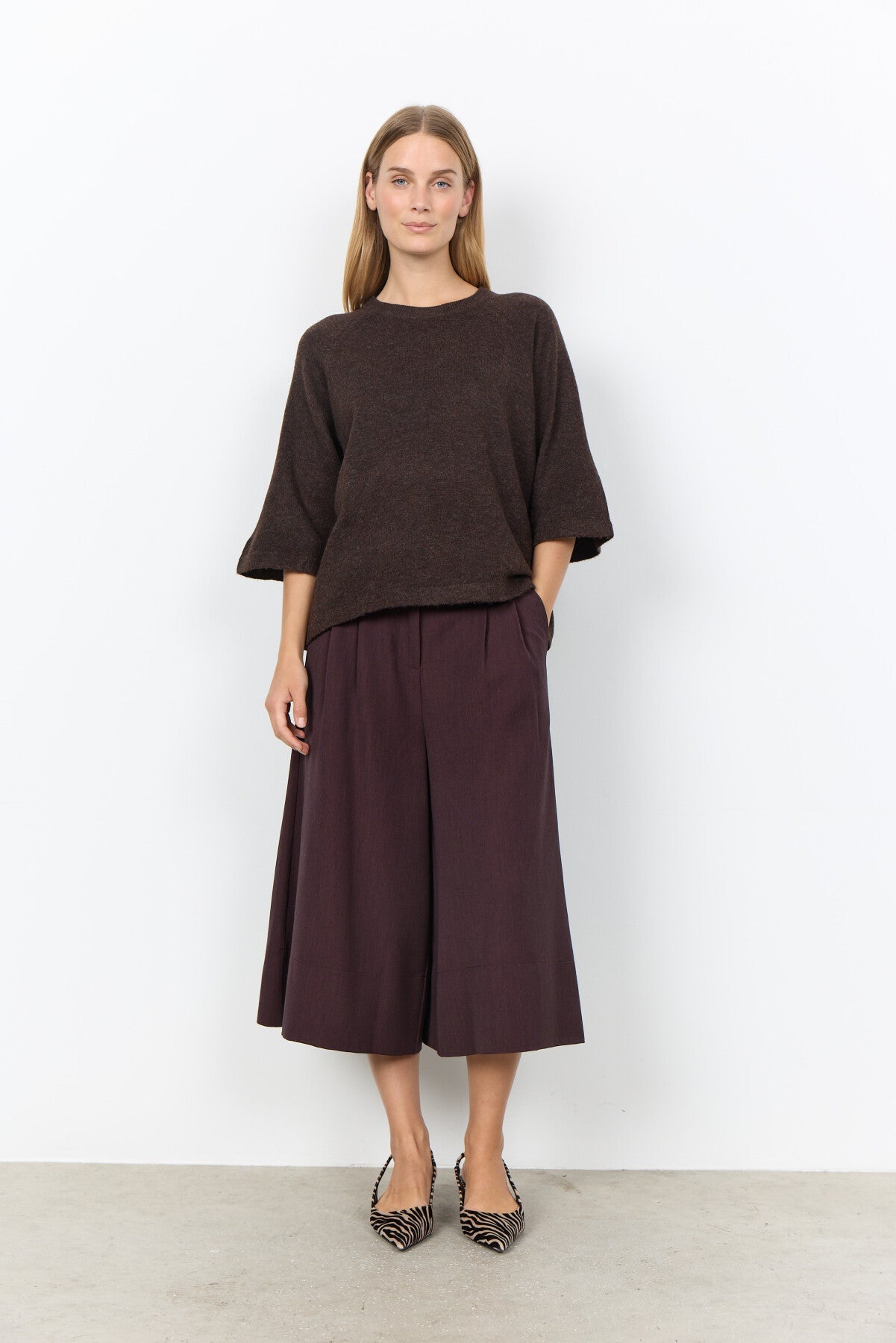 SC-ORLEAN 1 Pullover Dark plum